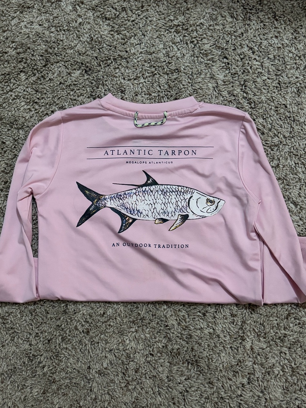 Atlantic Tarpon Graphic Long-Sleeve Performance Tee - Pink